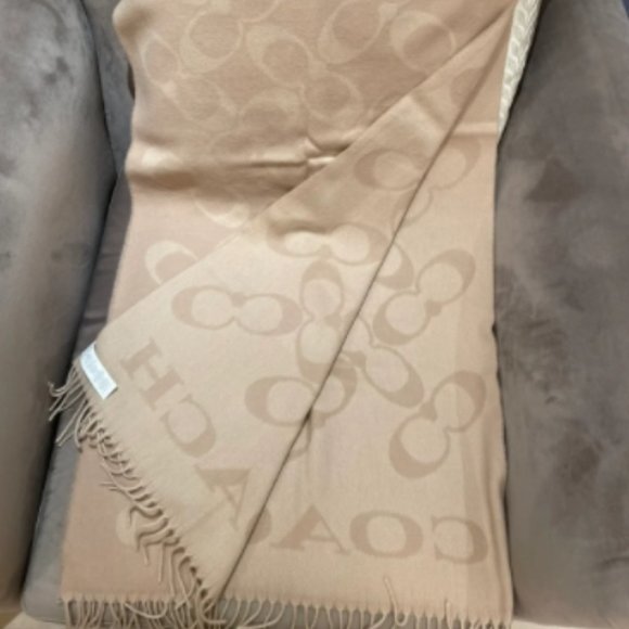 Coach Women's Tan Scarf-wraps - Picture 1 of 5